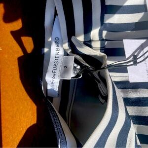 Diane Von Furstenberg silk striped shorts